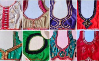Designer Blouse Back Neck Designs