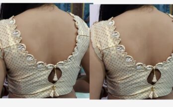 Back neck blouse design very easy method cutting and stitching