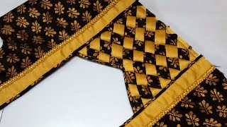 Very stylish blouse back neck design