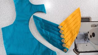 blouse cutting, Blouse Cutting and stitching, cutting and stitching, cutting and stitching back neck blouse, designs blouses, Patch work blouse designs cutting and stitching, Stitching Blouse