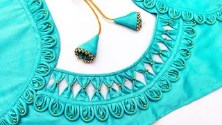 back neck designs for blouse designs, Blouse designs, blouse making, blouse stitching, cutting and stitching, cutting and stitching blouse designs, design blouse making, design blouse tailoring tutorial, patchwork blouse designs